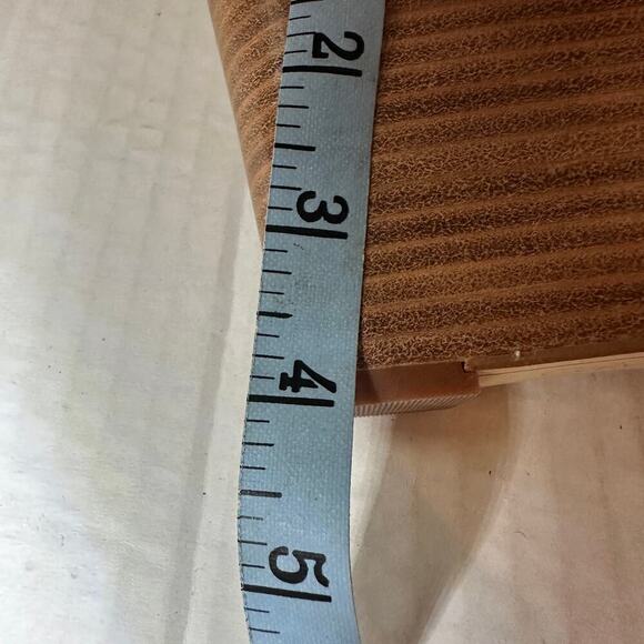 Calvin Klein Size 6.5 Prina Vacation Open Toe Wedge Heels Sandals White Nude - Picture 8 of 9